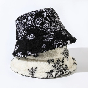 Chapeau Bob En Polaire Sherpa À Motif Paisley Hiver Chaud Peluche Bob Coupe Vent Extérieur Style