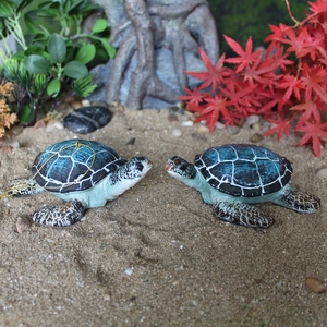 Set di tartarughe marine in resina per decorazioni da giardino e acquari domestici