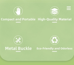 Detail showing eco-friendly high-quality metal clasp and portable heart keychain features