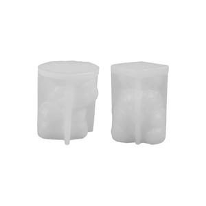 Bear holding balloon silicone mold set for DIY candles and resin ornaments