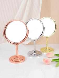 Specchi da trucco da 6 pollici in finiture metalliche oro rosa, argento e oro