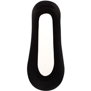 Women's ultra-thin black ice silk invisible no-show socks with non-slip silicone heel