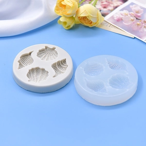 Marine shell and conch silicone molds for DIY cake chocolate and resin craft