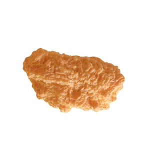 Cute Korean style fake fried chicken hair clip with realistic crispy texture on white background