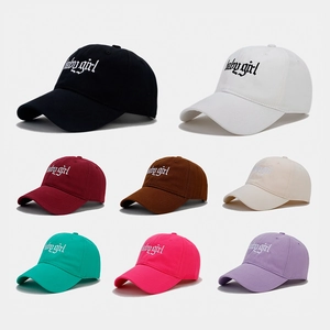 Cotton Baseball Cap Baby Girl Gothic Stickerei Verstellbar Outdoor Sonnenschutz Lässig Streetwear
