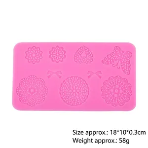 Butterfly Lace Flower Bow Silicone Mold For Fondant Chocolate Cake Decorating DIY Baking Tools