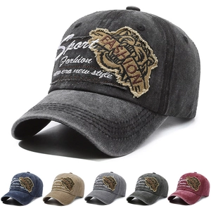 Cappello Baseball Cotone Lavato Vintage Uomini Donne Regolabile Ricamo Retrò Protezione Solare Cappello Streetwear