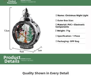 Macro view of a retro silver snowman Christmas lantern with 13x9x5cm PVC dimensions