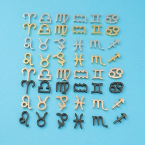 Zodiac Constellation Charms 304 Stainless Steel Hollow Mirror Polished DIY Jewelry Making For Necklaces Bracelets