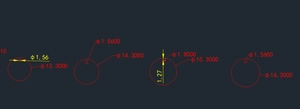 Technical drawing showing detailed dimensions for 18k gold stainless steel jewelry discs
