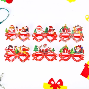 Weihnachts-Party-Brille Cartoon Rentier Santa Schneemann Brille Festliche Fotorequisiten Feiertagsdekoration Für Kinder