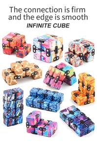 Various patterned infinite cubes with smooth edges for stress relief and fun
