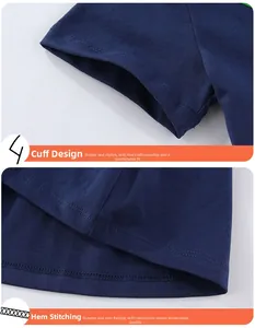Detail of navy blue knit dress showing high-quality cuff and double-needle hem stitching
