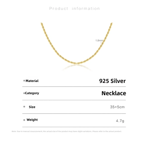 Detailed view of 1.8mm S925 sterling silver twist rope chain with 5cm extension
