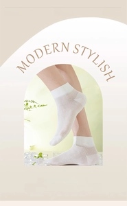 Detail of white mesh socks showing breathable honeycomb texture and elastic cuff