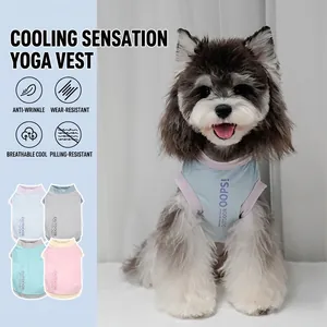 Cooling Dog Vest Summer Sleeveless Shirt Breathable Nylon Spandex Outdoor Puppy Cat Clothing Small Medium Pets