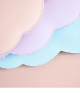Macro shot showing wavy cloud edges and texture of soft ice silk sleep masks