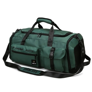 Deep green waterproof travel bag with large capacity for fitness and sports usage