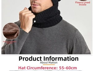Detailansicht des Thermo-Vliesfutters und der weichen Strickstruktur des Halswärmers