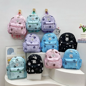Zaino Bambini Nylon Leggero Traspirante Scuola Materna Motivo Orso Cartone Animato Prescolare Spallacci Regolabili