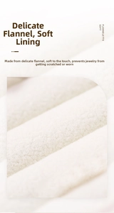 Macro detail of soft cream flannelette lining for jewelry box protection and anti-scratch