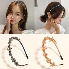 Crystal rhinestone hairband for women summer simple tooth headband daily hair wash accessories