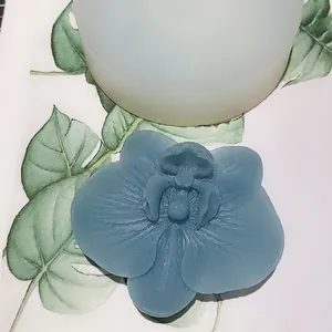Orchid flower silicone mold for DIY aromatherapy gypsum crafts and car resin decorations
