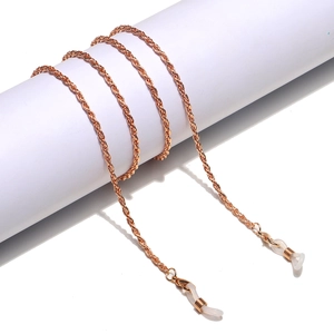 Glasses Chain Metal Rope Twist Anti-slip Eyewear Holder Strap Sunglasses Cord Lanyard For Women Men