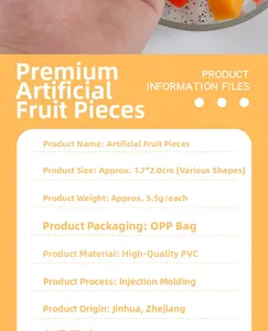 Macro shot of artificial mixed fruit cubes in PVC showing textures for DIY crafts