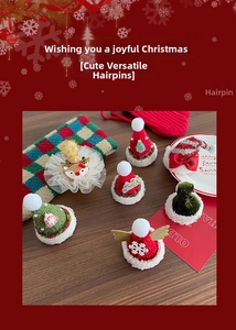 Détails des pinces à cheveux de Noël avec rennes, dentelle, flocons et paillettes