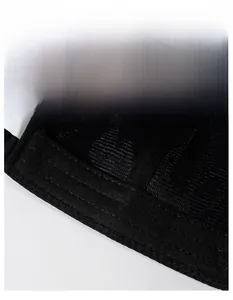 Detail of widened moisture-wicking sweatband and breathable mesh inside the baseball cap