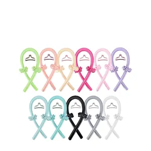 Heatless Hair Curler Set Satin Ribbon Hair Rollers No Heat Satin Sleeping Headband DIY Styling Tools For Long Hair