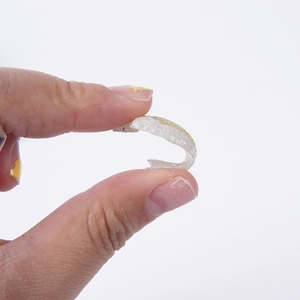 Regolatore di misura per anelli in PVC silicone trasparente flessibile per fissaggio