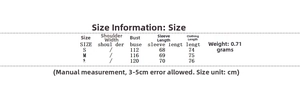 Detailed sizing chart for women's casual drawstring waist windbreaker jacket