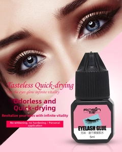 5ml odorless black eyelash glue for self-application with fast drying texture detail