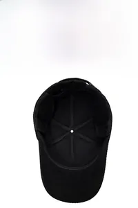Detailed view of winter baseball cap interior with thick fleece lining and ear protection