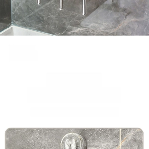 Detail view of steady bearing metal hook with butterfly relief on marble wall