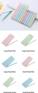 Détails des clips d'étanchéité colorés pour sachets alimentaires de tailles variées