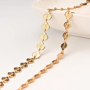 Stainless Steel Jewelry Making Chain Shell Link DIY Necklace Bracelet Findings Vacuum Plated Bohemian Elegant