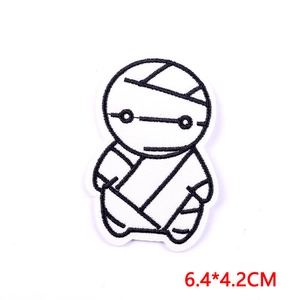 Cartoon personage Baymax borduurwerk patch voor kleding DIY en strijken reparatie
