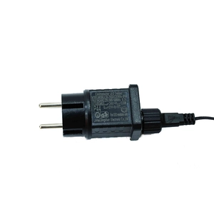 IP44 waterproof 24V LED power adapter for black artificial Christmas tree with EU plug