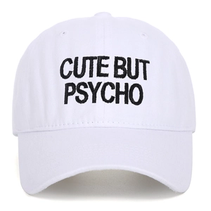 Washed Cotton Baseball Cap Retro Letter Embroidery Adjustable Vintage Streetwear Hat For Women Men Fashion Outdoor