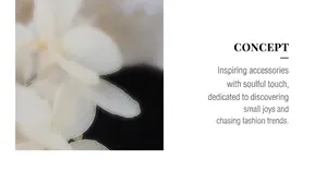 Close-up of white floral design element reflecting French style aesthetic and brand concept