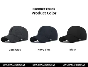 Mens winter baseball caps in dark grey navy and black wool blend with ear protection