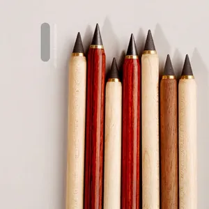 Eternal Pencil Inkless No Sharpening Solid Wood Barrel Smooth Writing HB Break Resistant Eco Friendly Drawing Tool