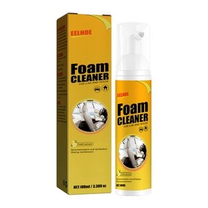 EELHOE limpiador de espuma multiusos para interiores de coches y hogar, aroma a limón 100ml
