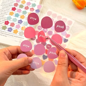 Creative bubble dot PET stickers in pastel colors for DIY scrapbooking decoration