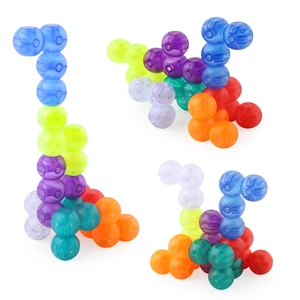Colorful translucent magnetic cube blocks for children in various 3D creative animal shapes