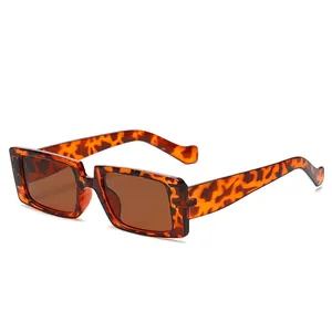 Retro Rectangle Sunglasses PC Frame UV400 Protection Vintage Fashion Eyewear For Women Men Y2K Hip Hop Style