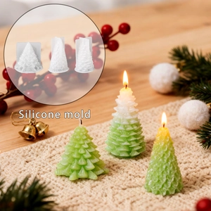 Kerstboom Siliconen Mal Voor DIY Handgemaakte Kaarsen Aromatherapie Was Epoxyhars Ornamenten Feestelijke Huisdecoratie